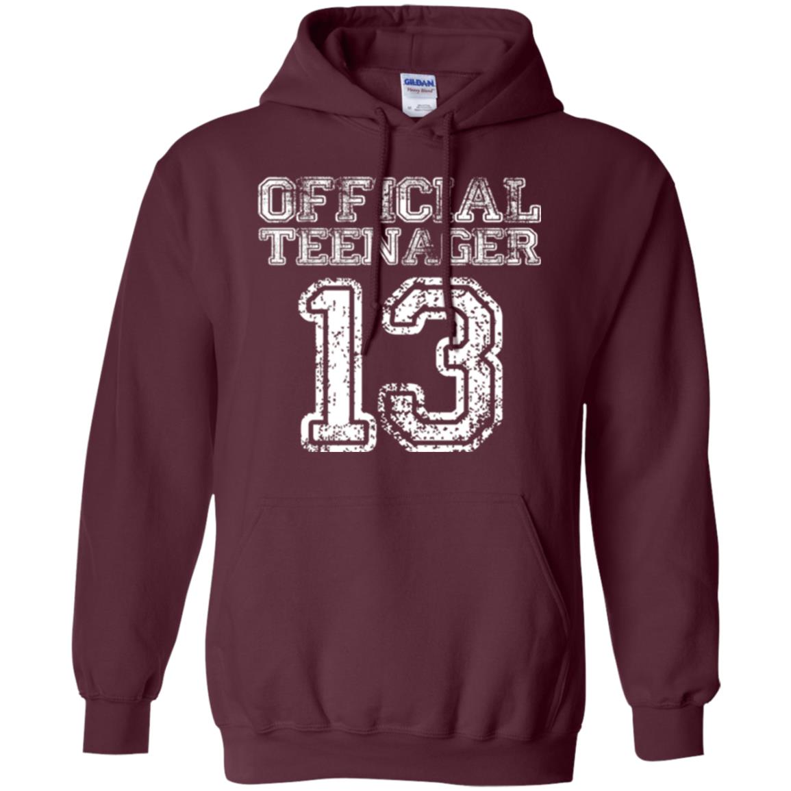 Brithday T-shirt Official Teenager T-shirt Maroon