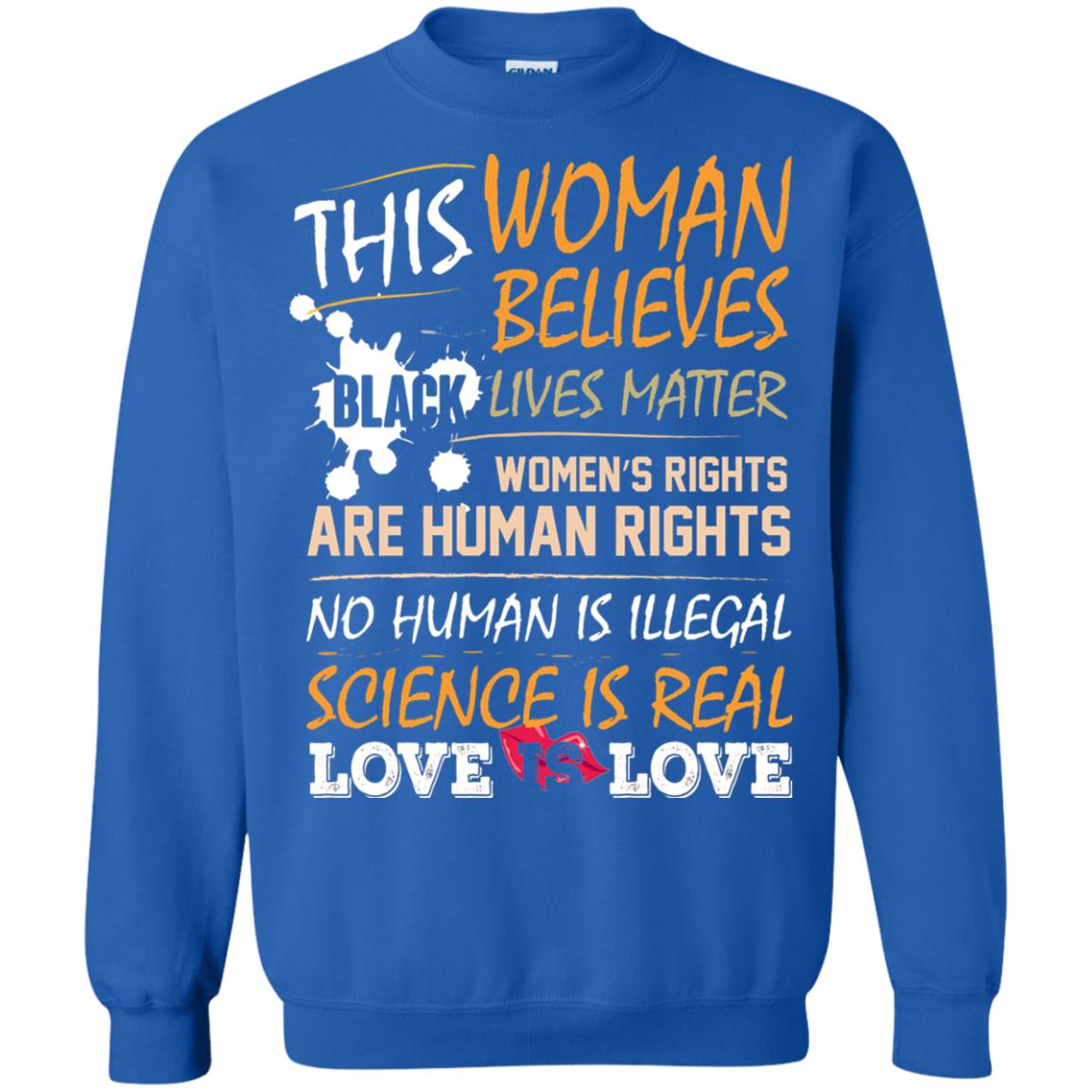 Women_s Movement Rally March T-shirts This Woman Believe Royal