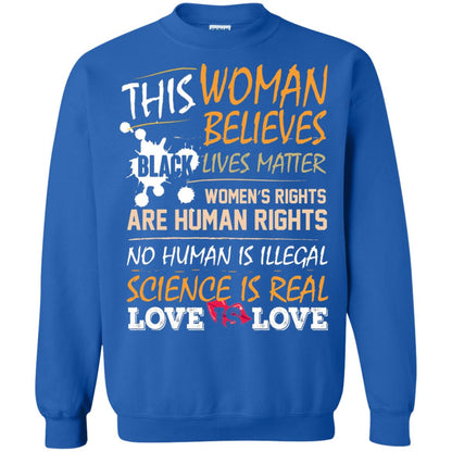 Women_s Movement Rally March T-shirts This Woman Believe Royal