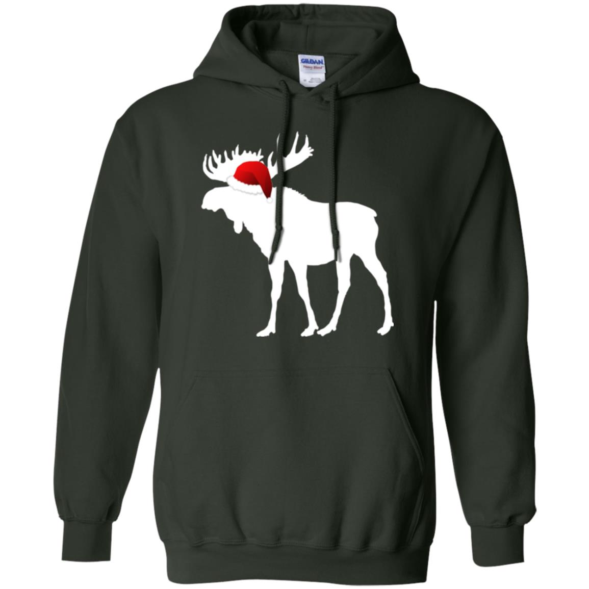 Christmas T-shirt Reindeer Forest Green
