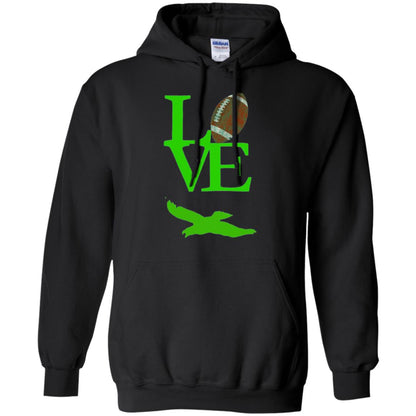 Football Lover T-shirt Love Football Flying Bird T-shirt Black