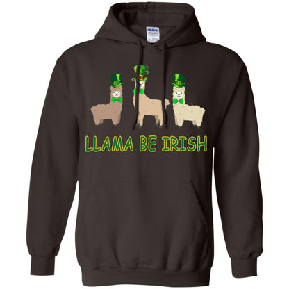 Llama Be Irish Ireland Gift Shirt Dark Chocolate