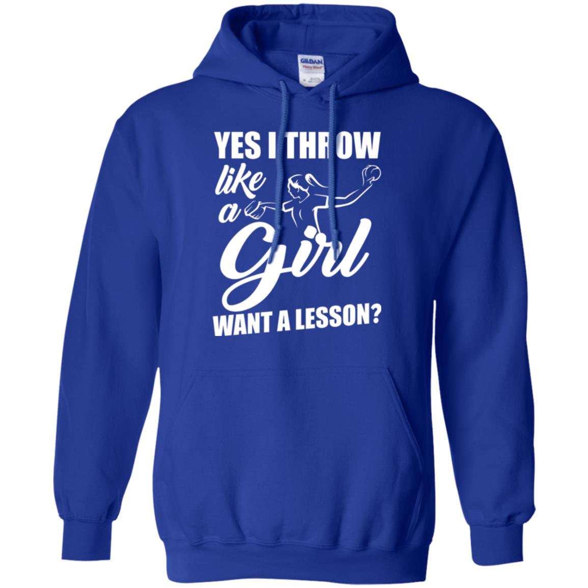 Softball T-shirt Yes I Throw Like A Girl Want A Lesson Royal