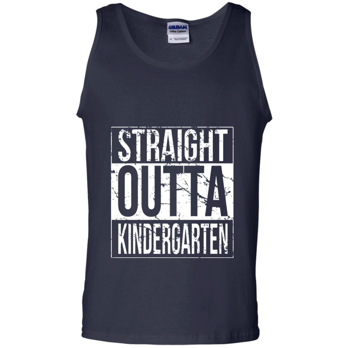Kids Straight Outta Kindergarten T-shirt Navy
