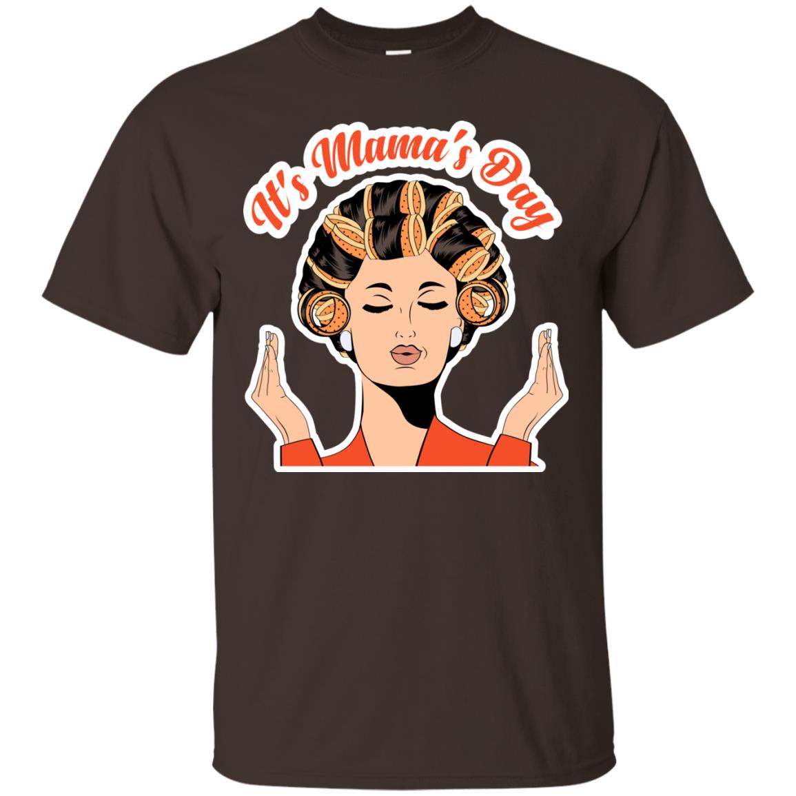 Its Mamas Day Mom Shirt Dark Chocolate