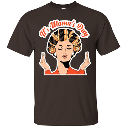 Its Mamas Day Mom Shirt Dark Chocolate