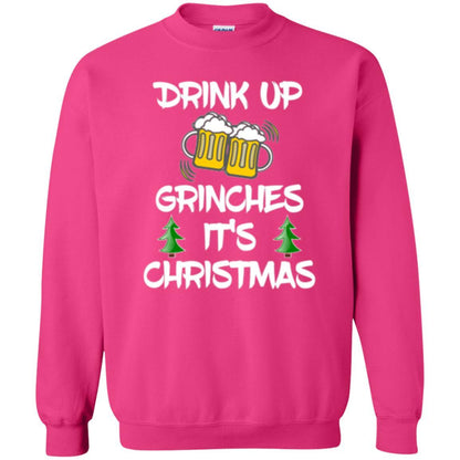 Beer Lover T-shirt Drink Up Beer Grinches It's Christmas Heliconia