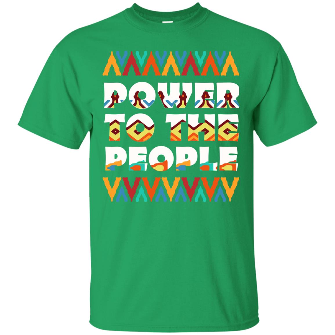 African American T-shirt Power To The People Irish Green