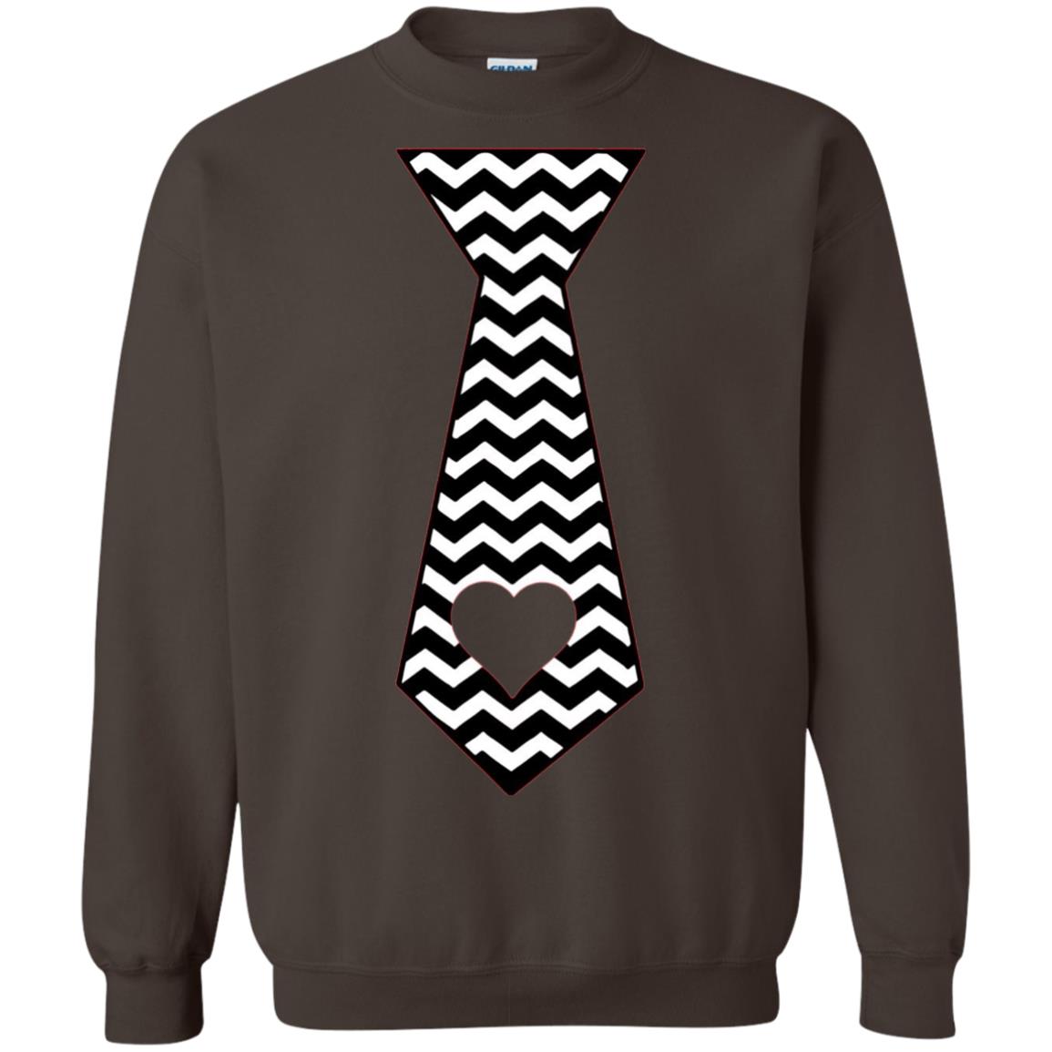 Valentines Day T-shirt Tie Heart Dark Chocolate