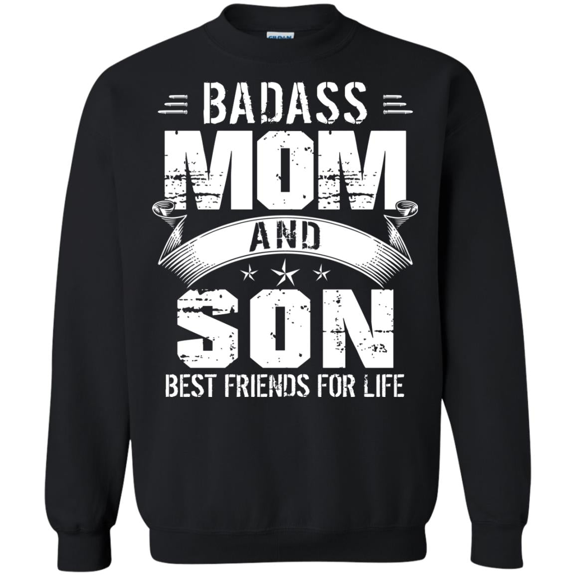 Badass Mom And Son Best Friends For Life Shirt Black