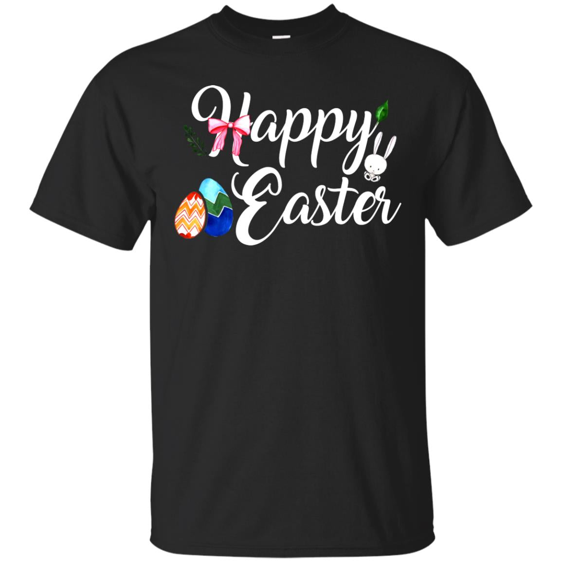 Happy Easter Egg T-shirt Black