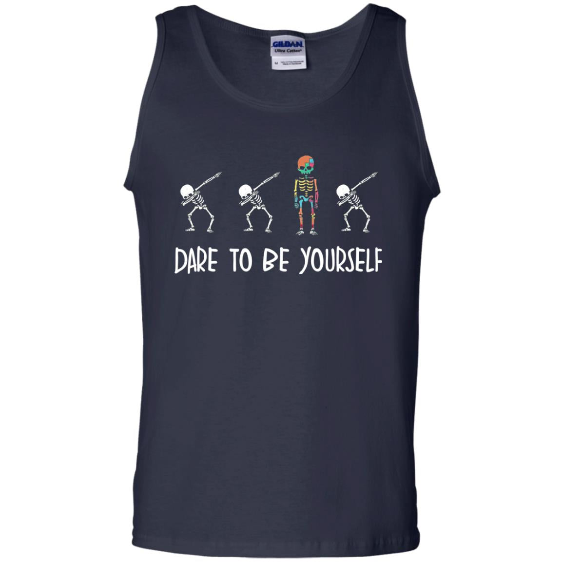 Dare To Be Yourself Autism Awareness T-shirt Navy