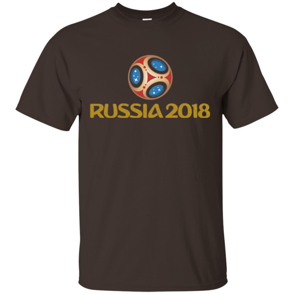 Football T-shirt Russia 2018 World Cup Dark Chocolate