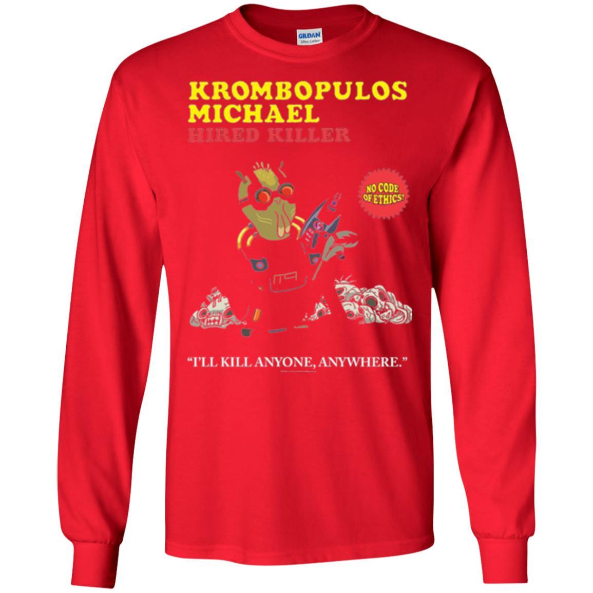 Film T-shirt Krombopulos Michael Hired Killer Red