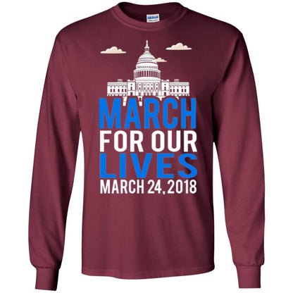 March For Our Lives Anti Gun T-shirt Maroon