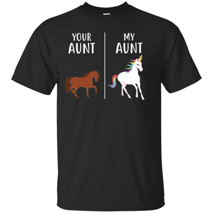 Unicorn T-shirt Your Aunt My Aunt Black