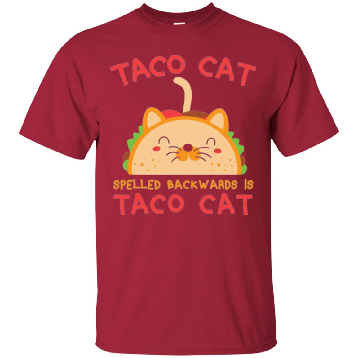 Taco Cat T-shirt Spelled Backwards Is Taco Cat Cardinal
