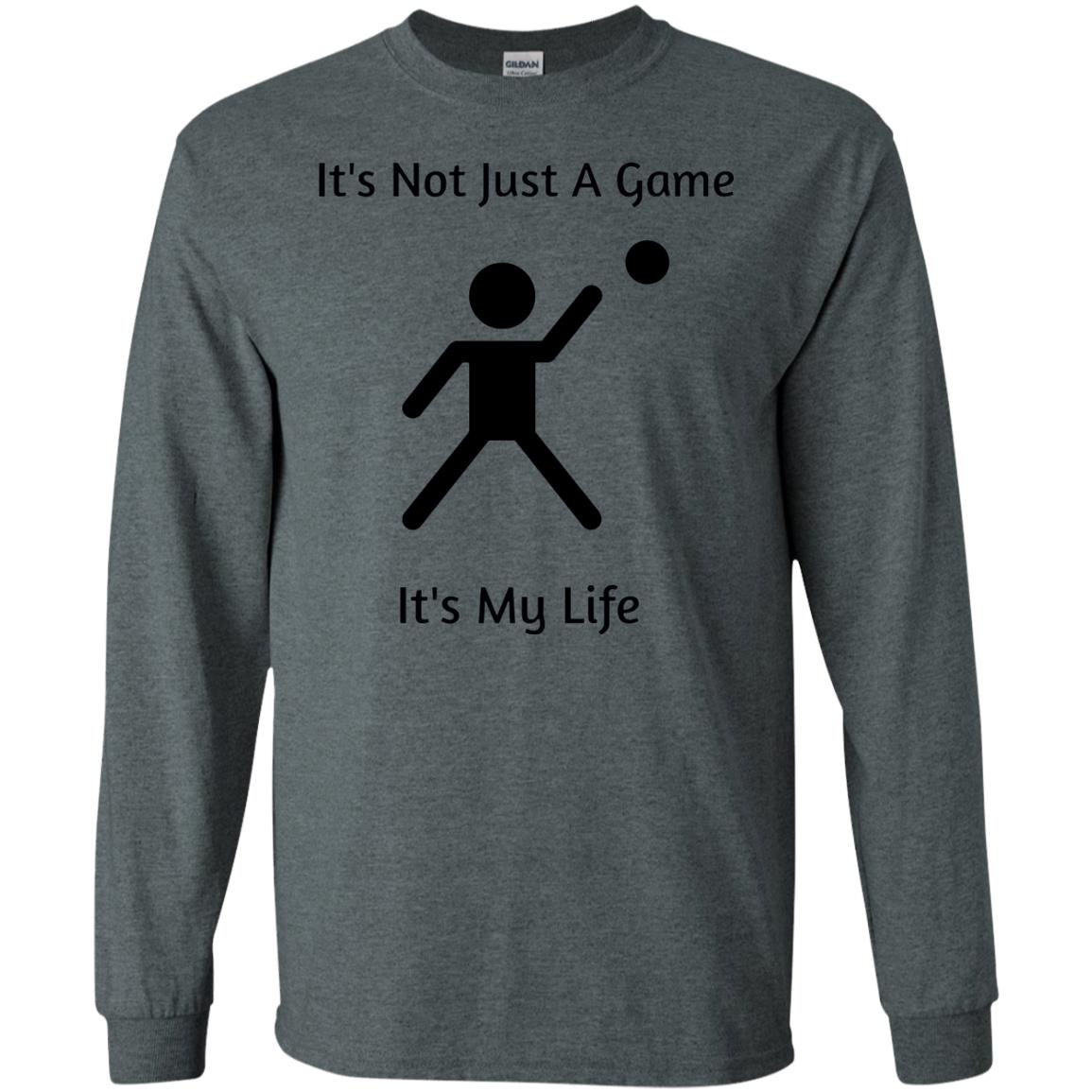 Basketball Shirt Its Not Just A Game Its My Life Dark Heather