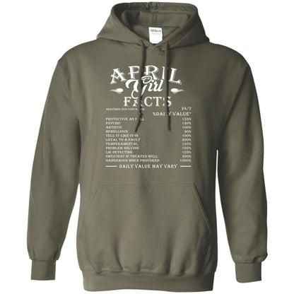 April Girl Facts T-shirt Military Green