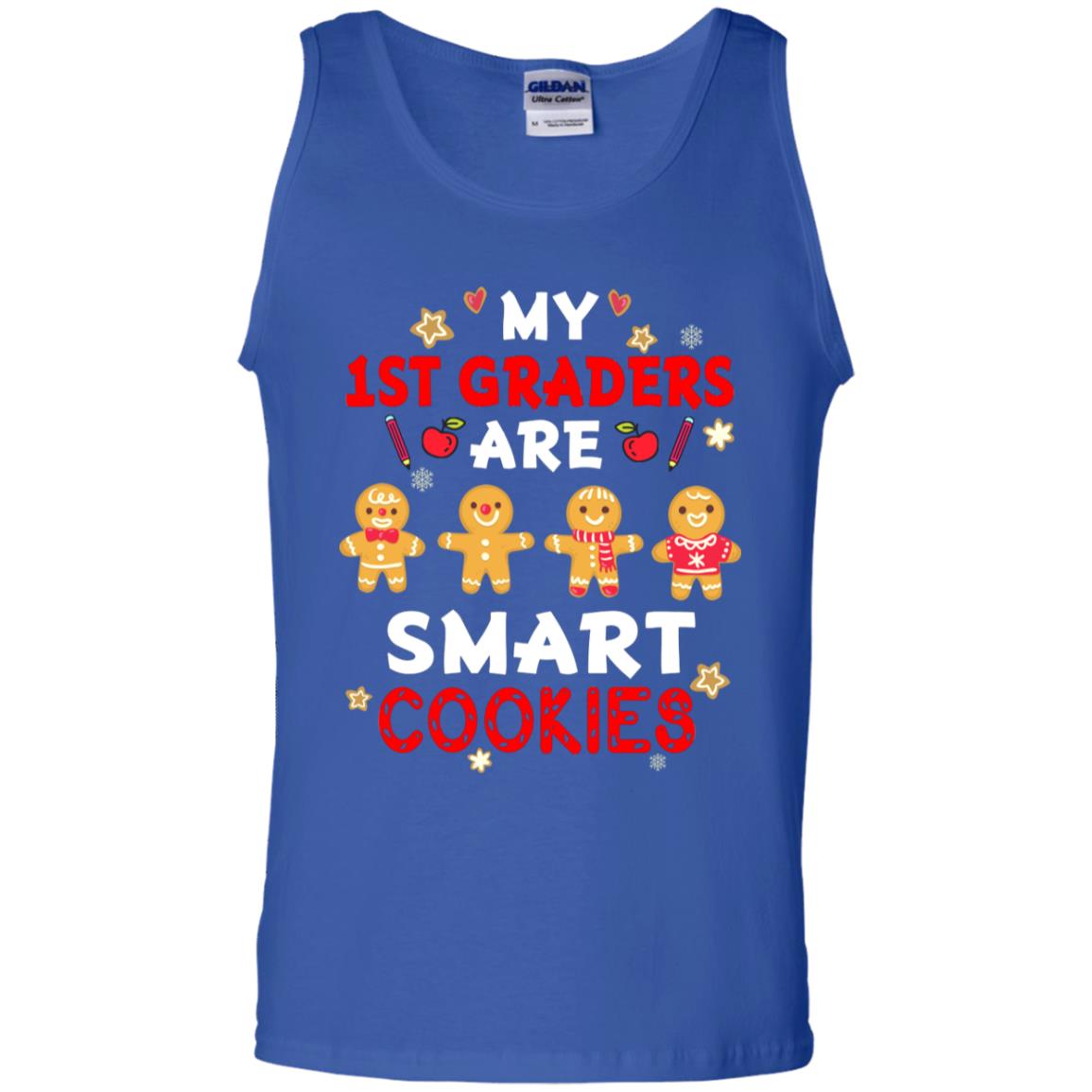 My 1st Graders Are Smart Cookies X-mas Gift Shirt For First Gradeteachers Royal