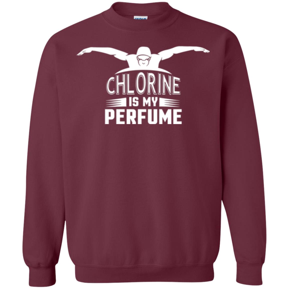 Swimmer T-shirt Chloring Is My Perfume T-shirt Maroon
