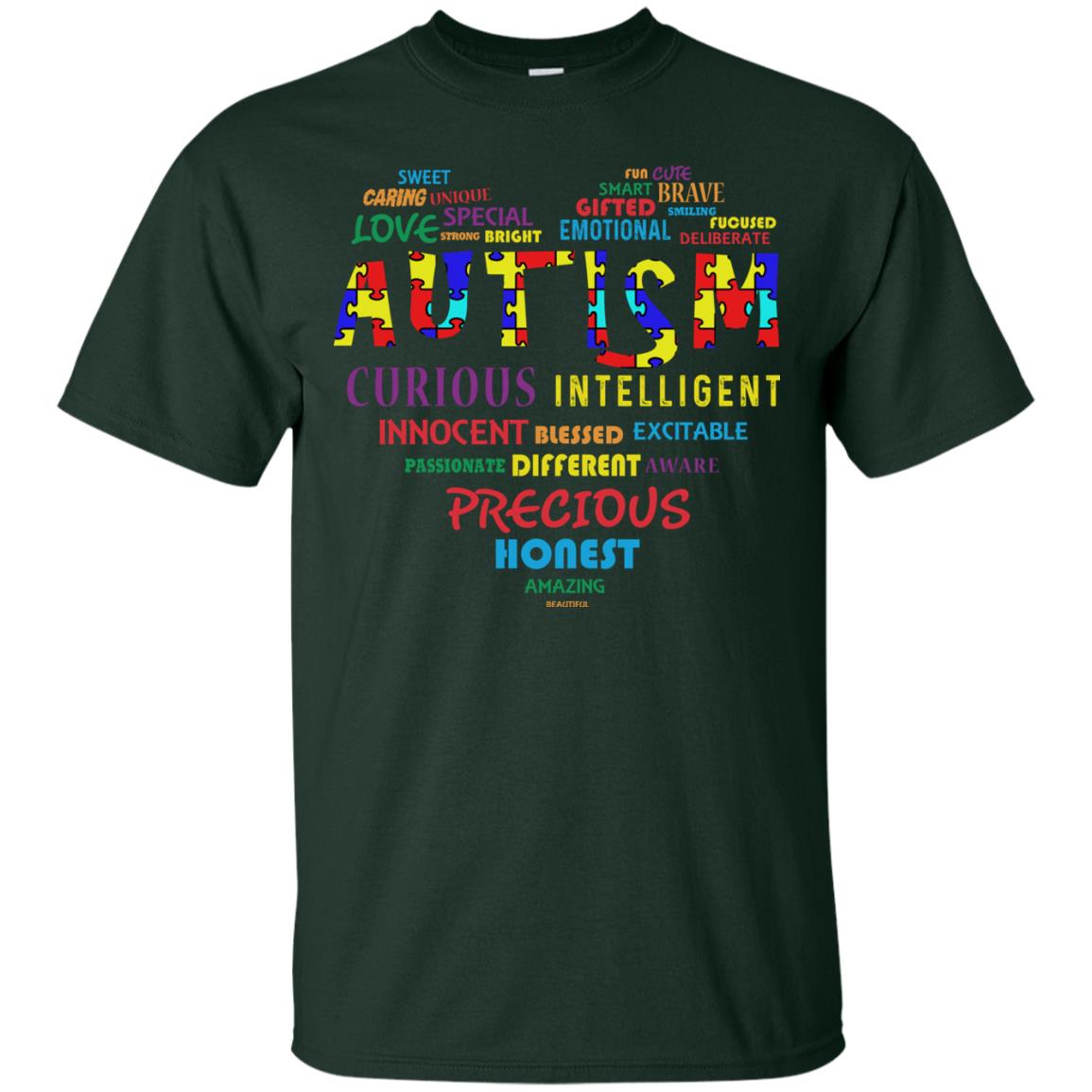 Sweet Caring Unique Love Special Autism Awareness T-shirt Forest