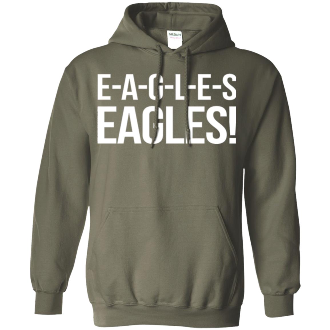 E-a-g-l-e-s Eagles Chant T-shirt Military Green