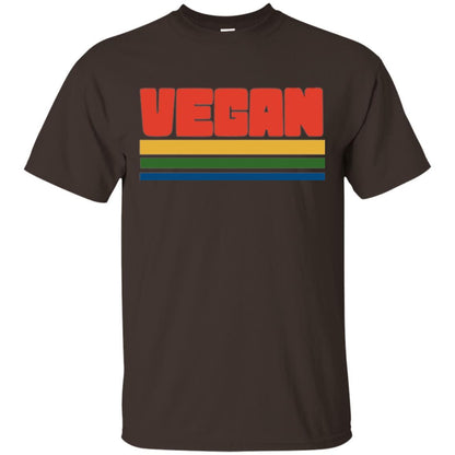 Vegan T-shirt Retro Style Veganism Dark Chocolate