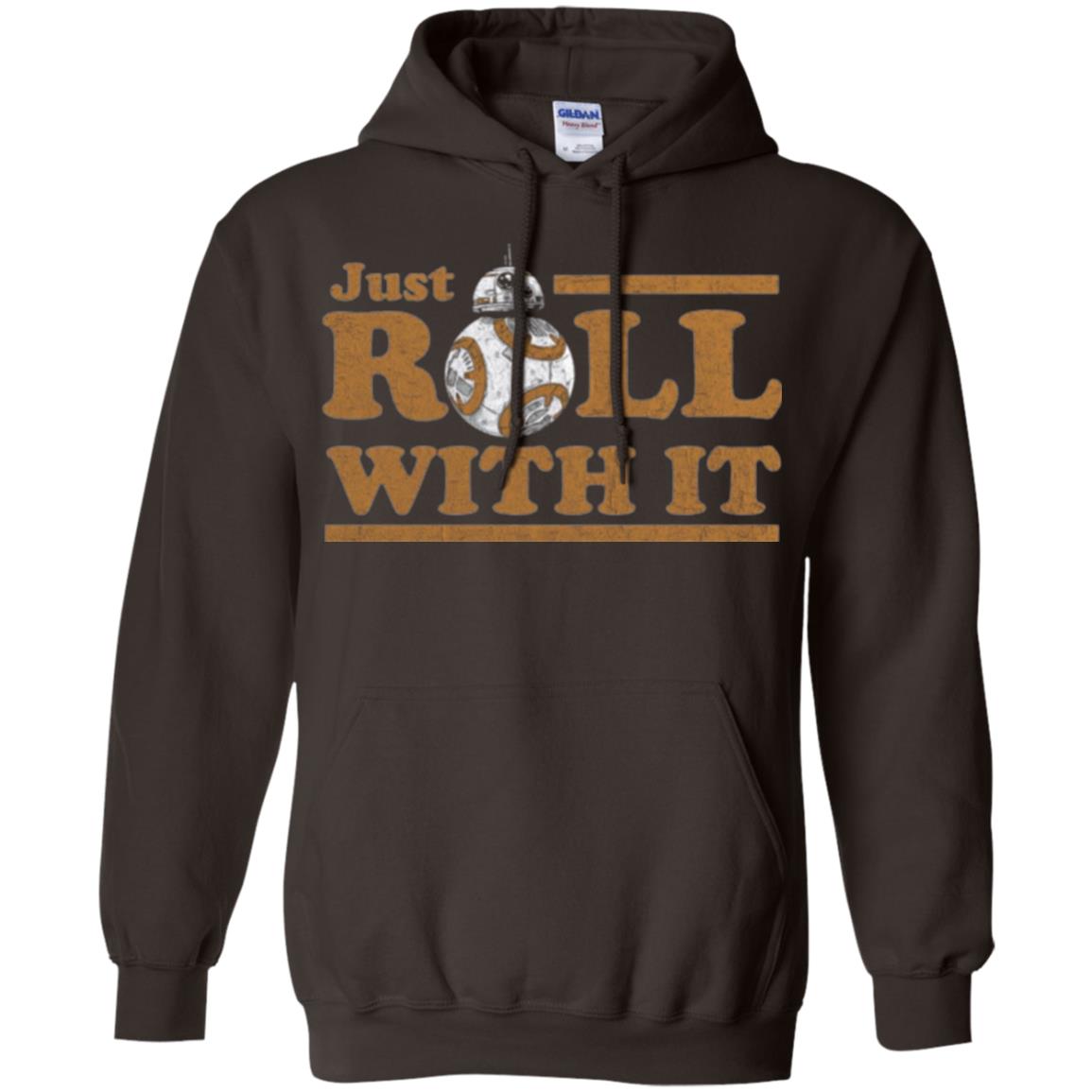 Movie T-shirt Just Roll With You Dark Chocolate