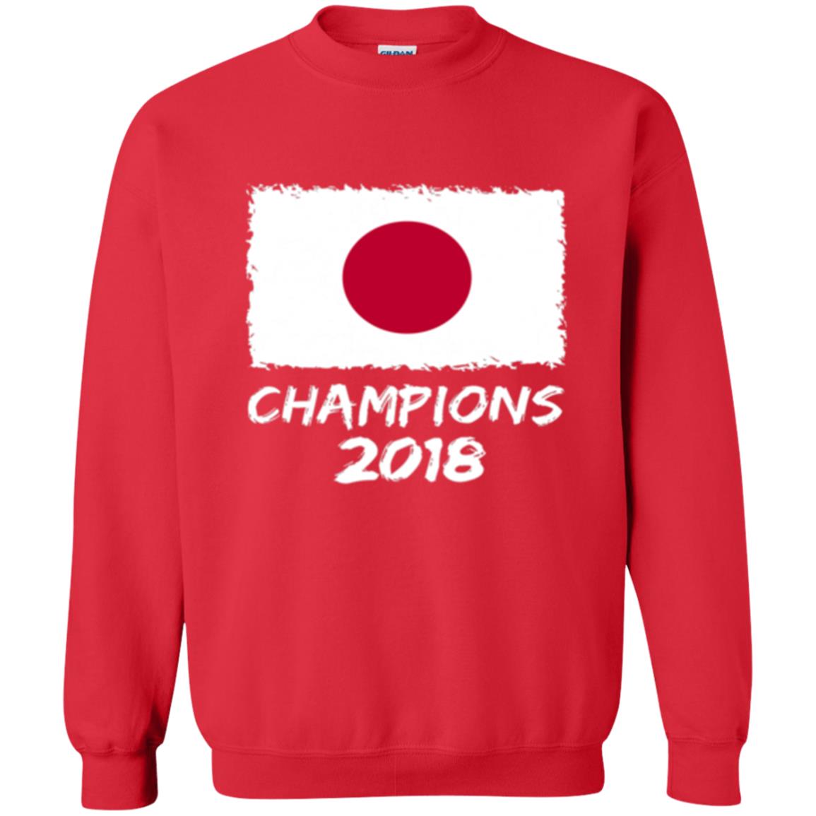Football Lover T-shirt Japan Champions 2018 T-shirt Red