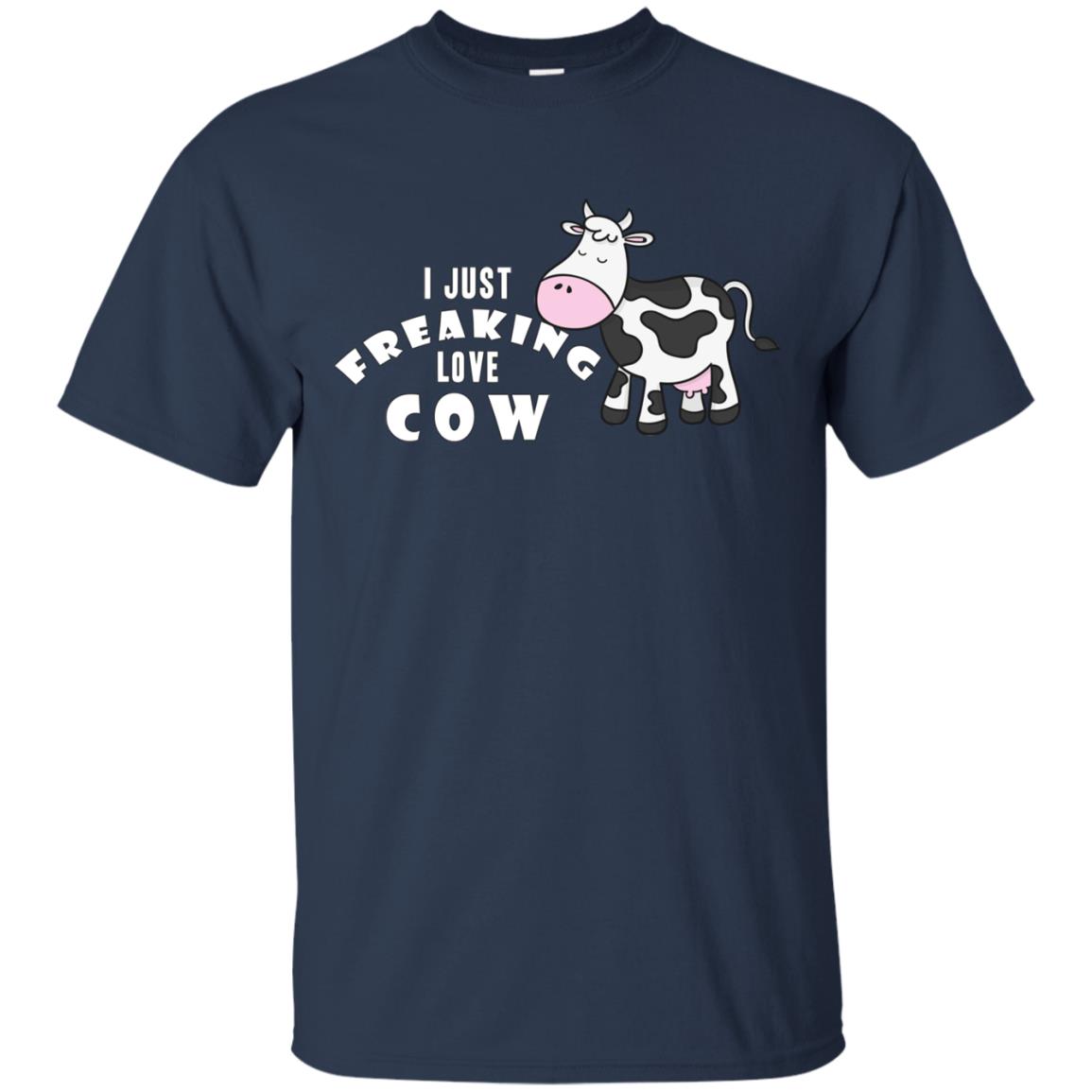 I Just Freaking Love Cow Shirt Navy