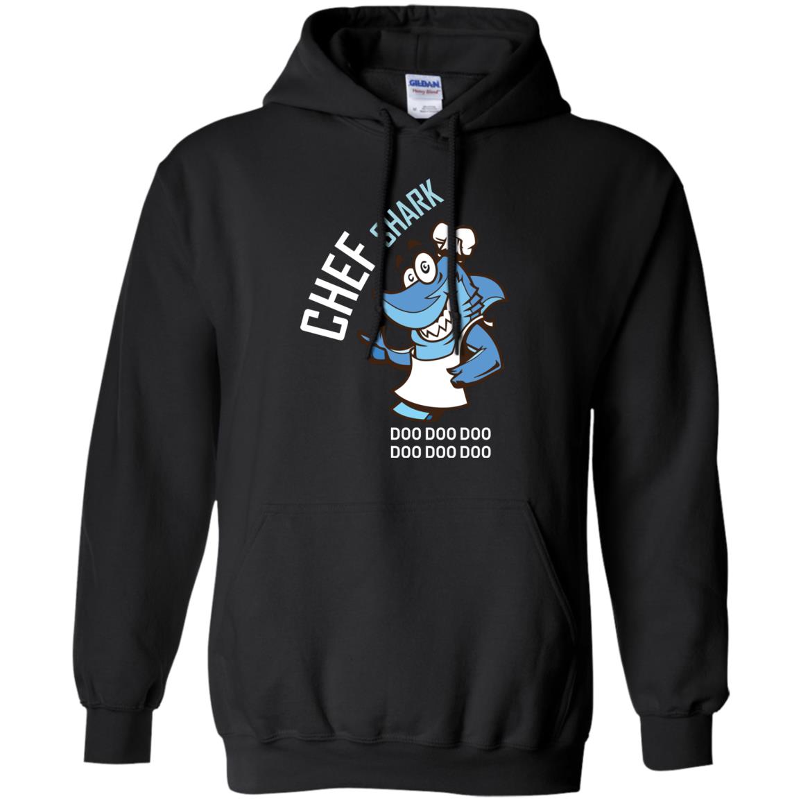 Chef Shark Doo Doo Doo Shirt For Cooker Black