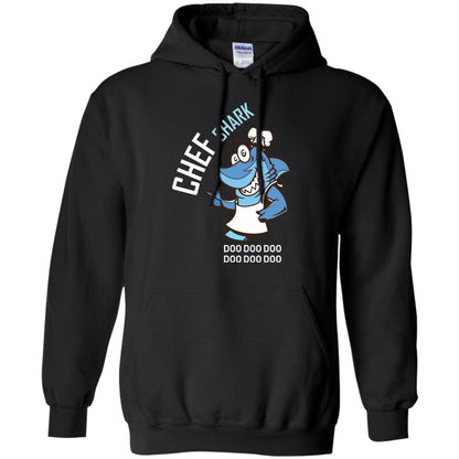 Chef Shark Doo Doo Doo Shirt For Cooker Black