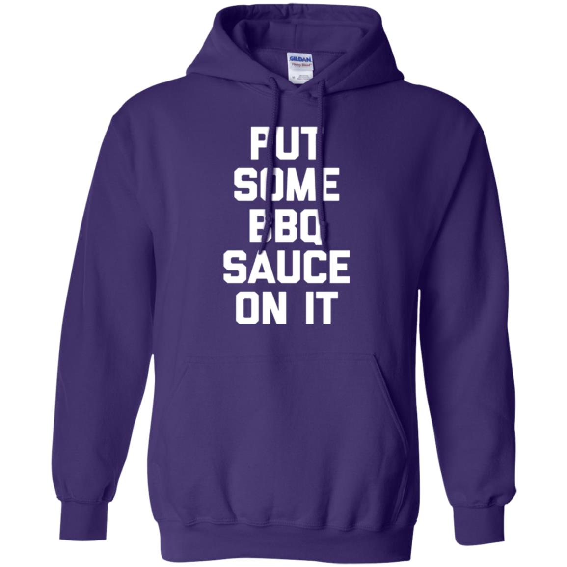 Barbecue Lovers T-shirt Put Some Bbq Sauce On It Purple