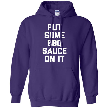 Barbecue Lovers T-shirt Put Some Bbq Sauce On It Purple