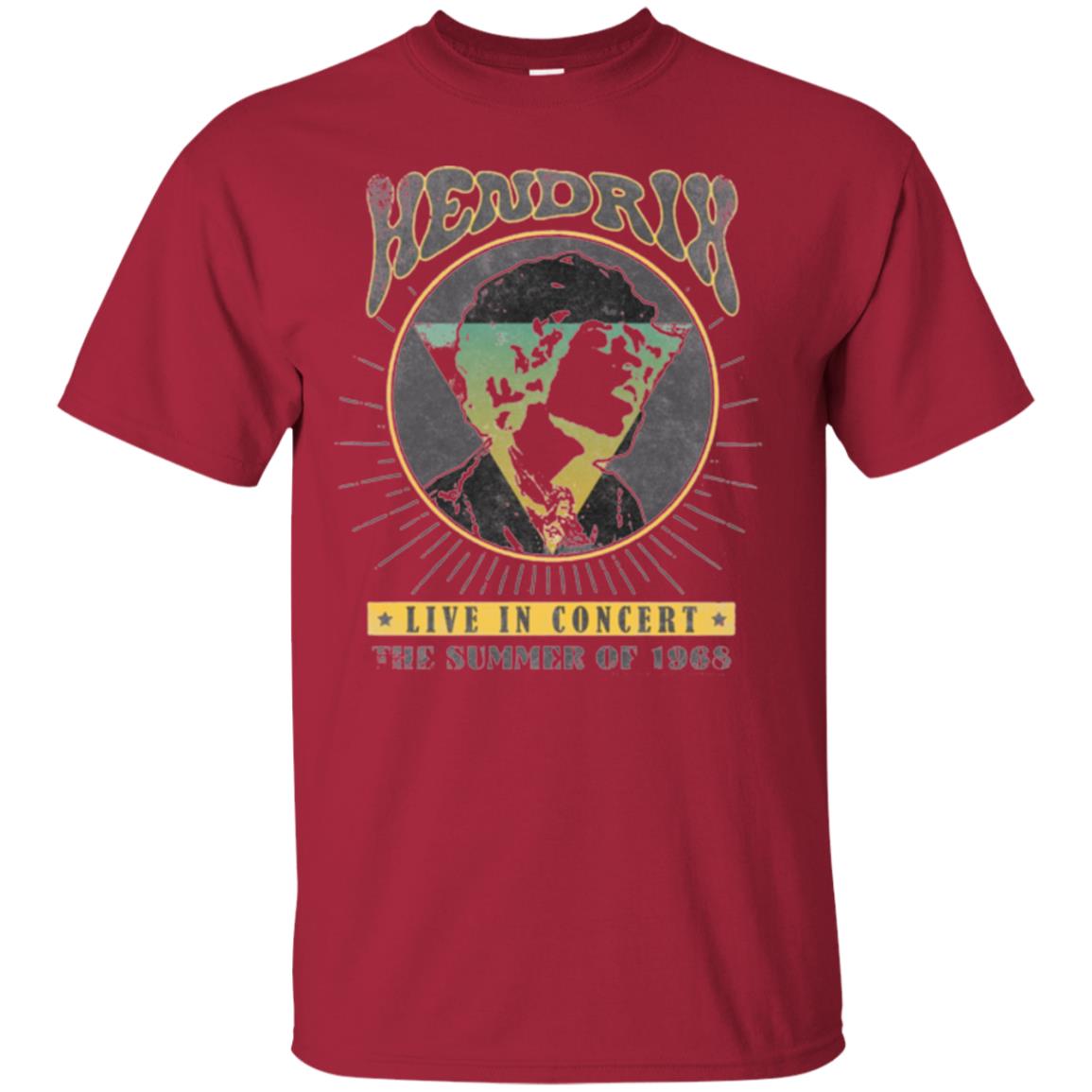 Vintage Concert T-shirt Jimi Hendrix Cardinal