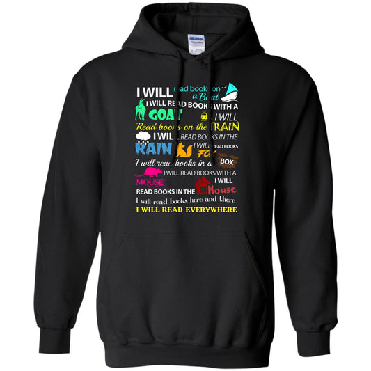 I Will Read Books On A Boat Bookworm T-shirt Black