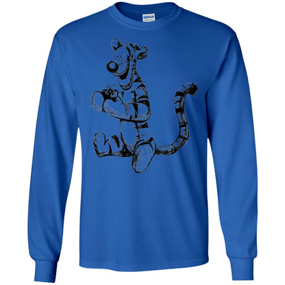 Movie T-shirt Tigger Sketch Royal