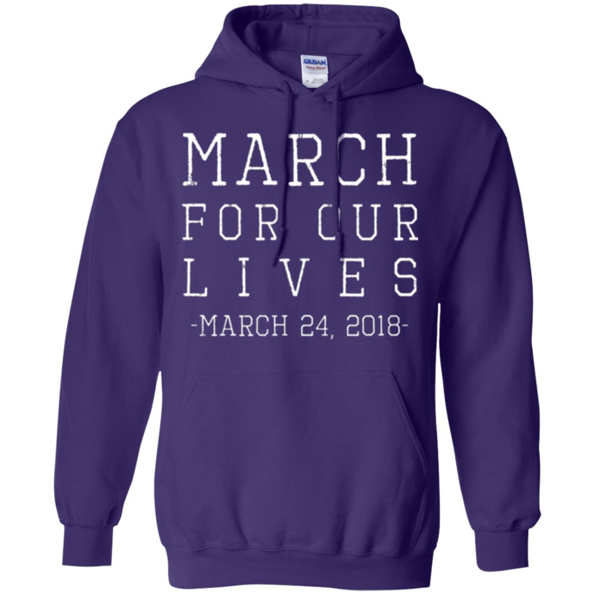 March For Our Lives March 24 2018 Anti Gun T-shirt Purple