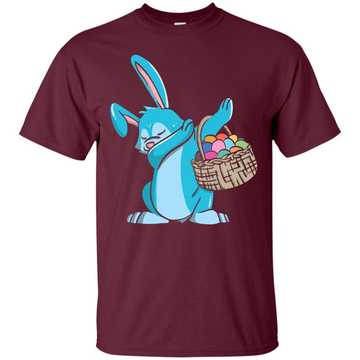 Easter Bunny Dab Easter Shirt Maroon