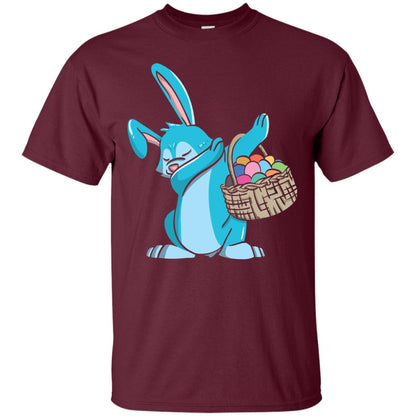 Easter Bunny Dab Easter Shirt Maroon