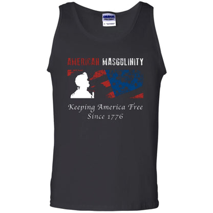 American Masgulinity Keeping America Free Since 1776 Shirt Black