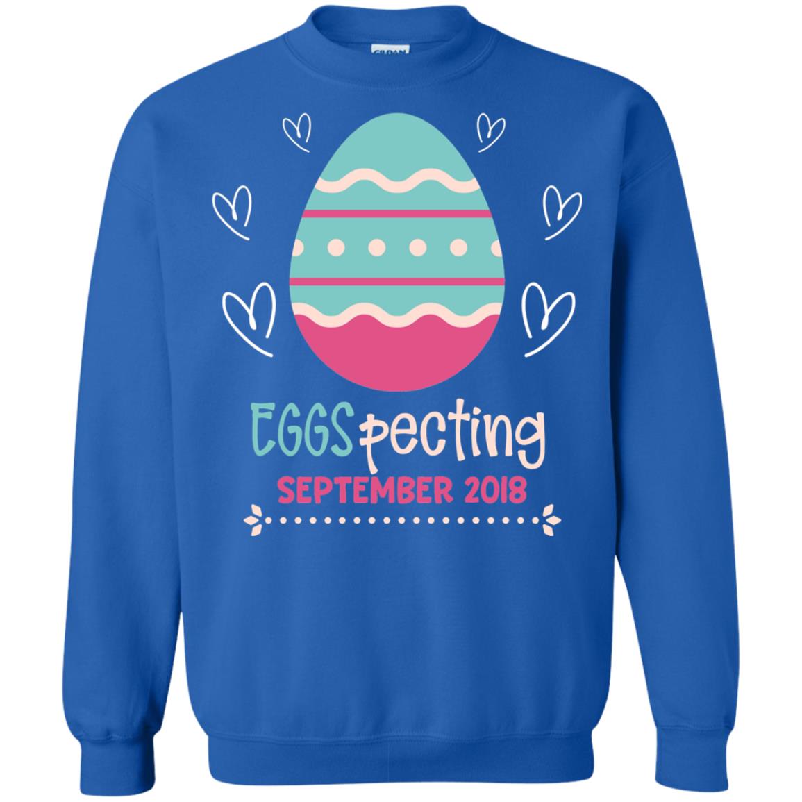 Easter Pregnancy Announcement Shirt Eggspecting September 2018 Royal