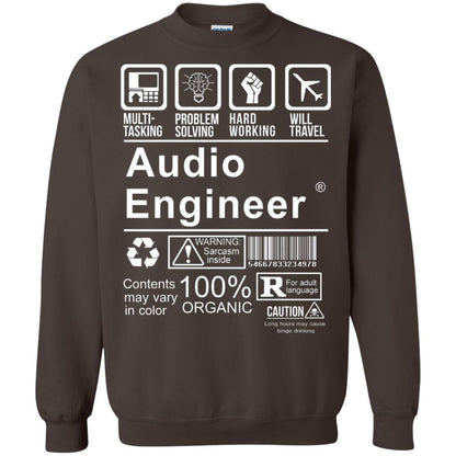 Audio Engineer Shirt Multi Tasking Problem Solving Dark Chocolate