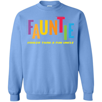 Aunt T-shirt Fauntie Cooler Than A Fun Uncle Carolina Blue