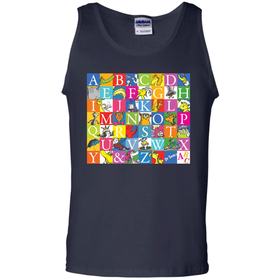 Dr. Seuss A To Z Gift Shirt For Funny Man Navy