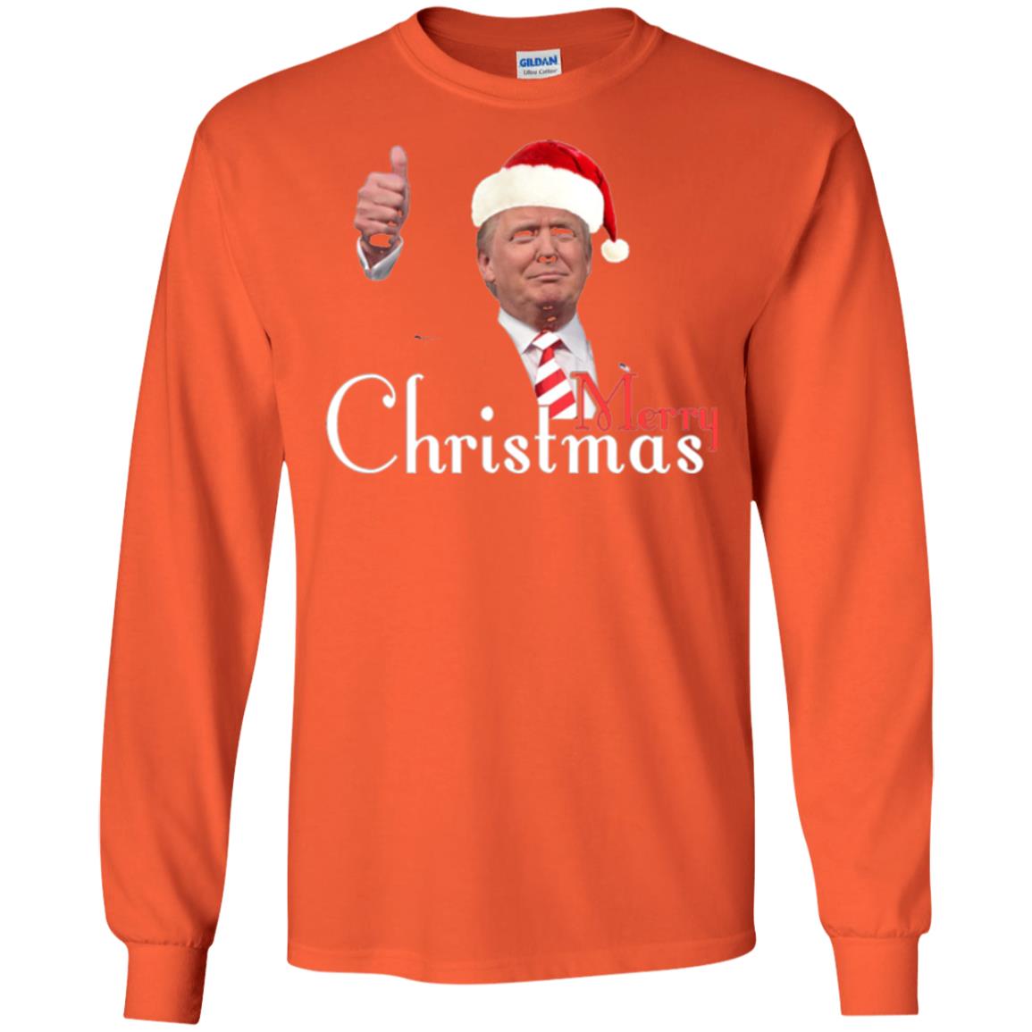 Trump Merry Christmas T-shirt Orange