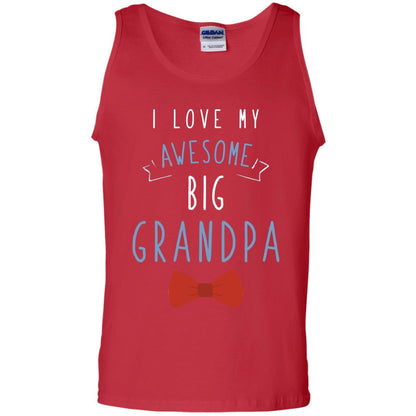 I Love My Awesome Big Grandpa Grandkid Grandson Granddaughter Shirt Red