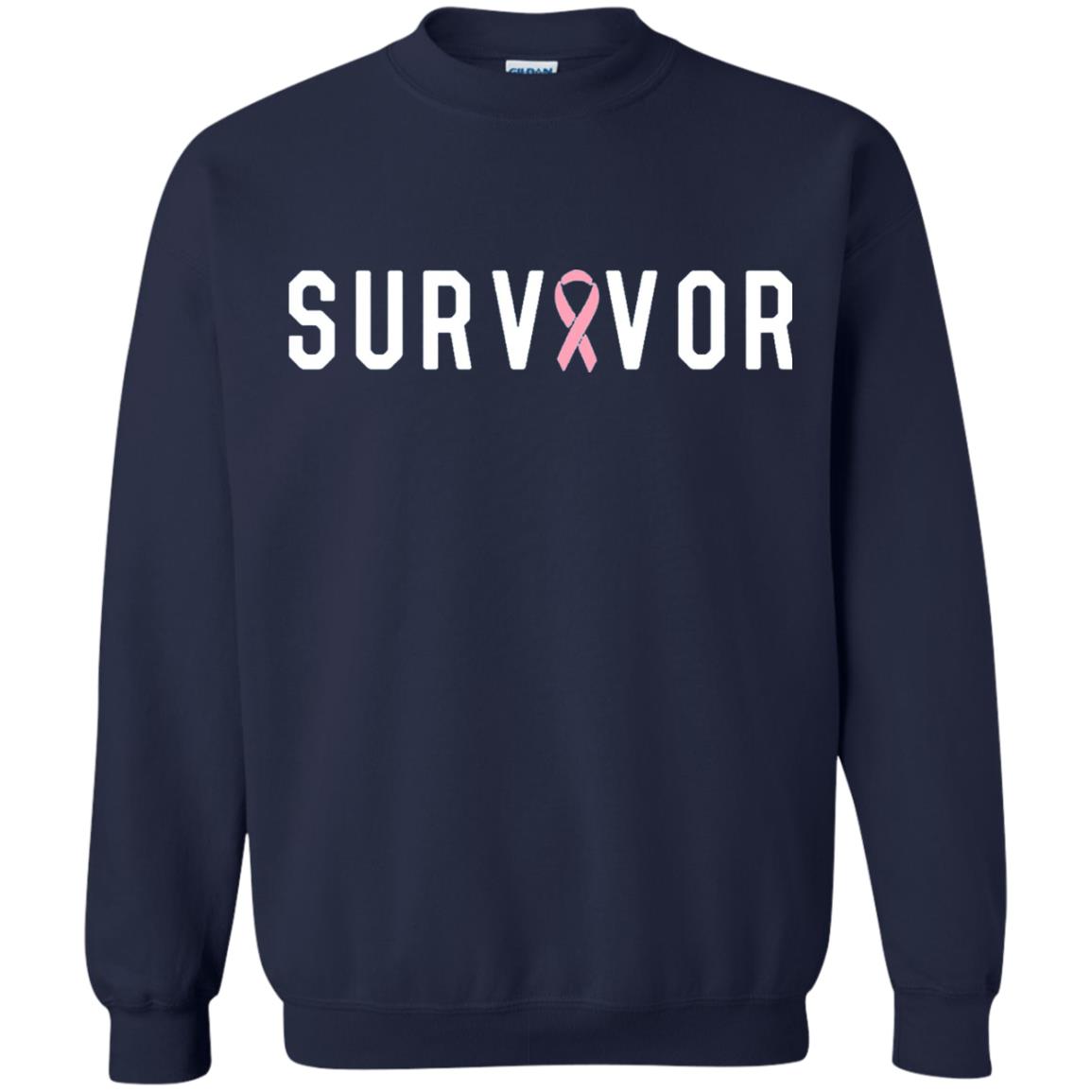 Breast Cancer Survivor We Did It T-shirt Pink Ribbon Navy