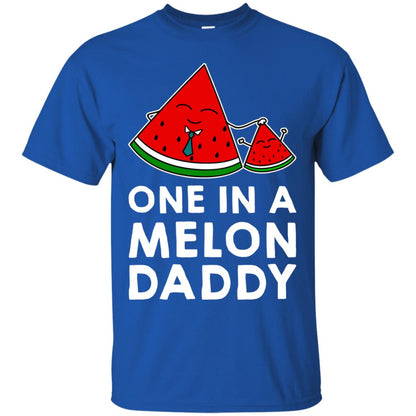 One In A Melon Daddy Funny Summer Melon Fruit Shirt Royal
